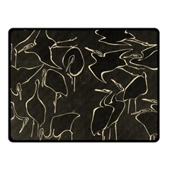 Katsushika Hokusai, Egrets From Quick Lessons In Simplified Drawing Fleece Blanket (small) by Valentinaart