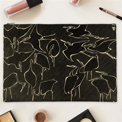 Katsushika Hokusai, Egrets From Quick Lessons In Simplified Drawing Cosmetic Bag (xxl) by Valentinaart