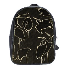 Katsushika Hokusai, Egrets From Quick Lessons In Simplified Drawing School Bag (xl) by Valentinaart