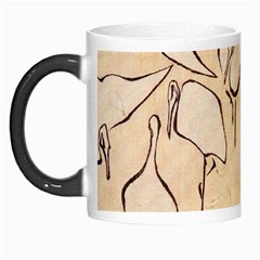 Katsushika Hokusai, Egrets From Quick Lessons In Simplified Drawing Morph Mugs by Valentinaart