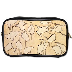 Katsushika Hokusai, Egrets From Quick Lessons In Simplified Drawing Toiletries Bag (one Side) by Valentinaart