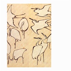 Katsushika Hokusai, Egrets From Quick Lessons In Simplified Drawing Small Garden Flag (two Sides) by Valentinaart