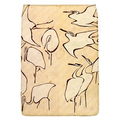 Katsushika Hokusai, Egrets From Quick Lessons In Simplified Drawing Removable Flap Cover (l) by Valentinaart