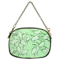 Katsushika Hokusai, Egrets From Quick Lessons In Simplified Drawing Chain Purse (two Sides) by Valentinaart