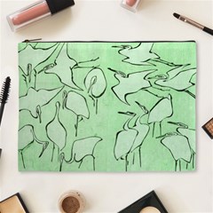 Katsushika Hokusai, Egrets From Quick Lessons In Simplified Drawing Cosmetic Bag (xl) by Valentinaart