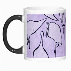 Katsushika Hokusai, Egrets From Quick Lessons In Simplified Drawing Morph Mugs by Valentinaart