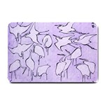 Katsushika Hokusai, Egrets from quick lessons in simplified drawing Small Doormat  24 x16  Door Mat