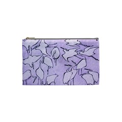 Katsushika Hokusai, Egrets From Quick Lessons In Simplified Drawing Cosmetic Bag (small) by Valentinaart