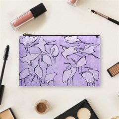 Katsushika Hokusai, Egrets From Quick Lessons In Simplified Drawing Cosmetic Bag (medium) by Valentinaart