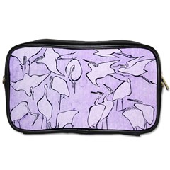 Katsushika Hokusai, Egrets From Quick Lessons In Simplified Drawing Toiletries Bag (one Side) by Valentinaart