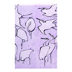 Katsushika Hokusai, Egrets From Quick Lessons In Simplified Drawing Shower Curtain 48  X 72  (small)  by Valentinaart