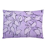 Katsushika Hokusai, Egrets from quick lessons in simplified drawing Pillow Case (Two Sides) Back