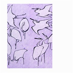 Katsushika Hokusai, Egrets From Quick Lessons In Simplified Drawing Large Garden Flag (two Sides) by Valentinaart