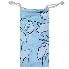 Katsushika Hokusai, Egrets From Quick Lessons In Simplified Drawing Jewelry Bag by Valentinaart