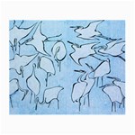 Katsushika Hokusai, Egrets from quick lessons in simplified drawing Small Glasses Cloth (2-Side) Front