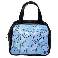 Katsushika Hokusai, Egrets From Quick Lessons In Simplified Drawing Classic Handbag (one Side) by Valentinaart