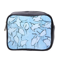 Katsushika Hokusai, Egrets From Quick Lessons In Simplified Drawing Mini Toiletries Bag (two Sides) by Valentinaart