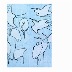 Katsushika Hokusai, Egrets From Quick Lessons In Simplified Drawing Large Garden Flag (two Sides) by Valentinaart