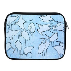 Katsushika Hokusai, Egrets From Quick Lessons In Simplified Drawing Apple Ipad 2/3/4 Zipper Cases by Valentinaart