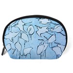 Katsushika Hokusai, Egrets from quick lessons in simplified drawing Accessory Pouch (Large) Back