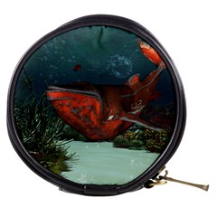 Awesome Mechanical Whale In The Deep Ocean Mini Makeup Bag by FantasyWorld7