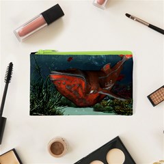 Awesome Mechanical Whale In The Deep Ocean Cosmetic Bag (xs) by FantasyWorld7