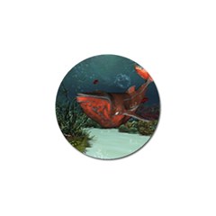 Awesome Mechanical Whale In The Deep Ocean Golf Ball Marker by FantasyWorld7