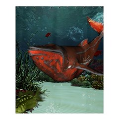 Awesome Mechanical Whale In The Deep Ocean Shower Curtain 60  X 72  (medium)  by FantasyWorld7