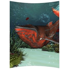 Awesome Mechanical Whale In The Deep Ocean Back Support Cushion by FantasyWorld7