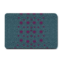 Lovely Ornate Hearts Of Love Small Doormat  by pepitasart