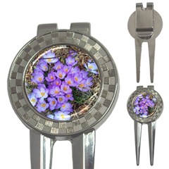 Signs Of Spring Purple Crocua 3-in-1 Golf Divots by Riverwoman