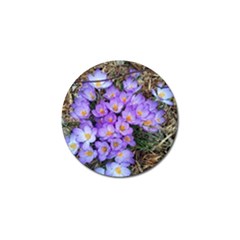 Signs Of Spring Purple Crocua Golf Ball Marker by Riverwoman