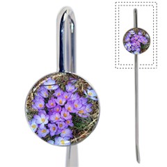 Signs Of Spring Purple Crocua Book Mark by Riverwoman