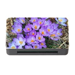 Signs Of Spring Purple Crocua Memory Card Reader With Cf by Riverwoman