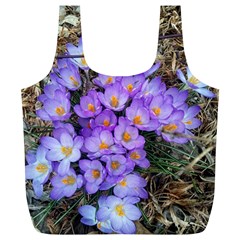 Signs Of Spring Purple Crocua Full Print Recycle Bag (xl) by Riverwoman