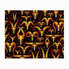 Stylised Horns Black Pattern Small Glasses Cloth (2-side)