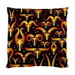 Stylised Horns Black Pattern Standard Cushion Case (Two Sides) Front