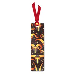 Stylised Horns Black Pattern Small Book Marks