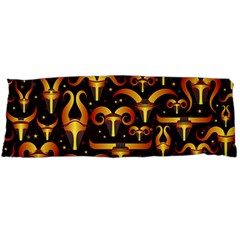 Stylised Horns Black Pattern Body Pillow Case (dakimakura) by HermanTelo