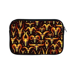 Stylised Horns Black Pattern Apple Macbook Pro 13  Zipper Case