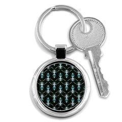 Seamless Pattern Background Black Key Chains (round)  by HermanTelo