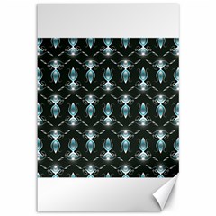 Seamless Pattern Background Black Canvas 12  X 18 