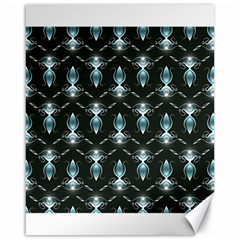 Seamless Pattern Background Black Canvas 16  X 20 