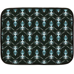 Seamless Pattern Background Black Fleece Blanket (mini)