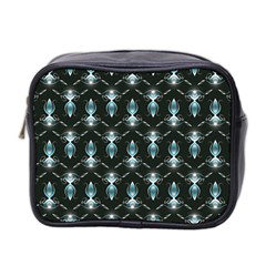 Seamless Pattern Background Black Mini Toiletries Bag (two Sides)