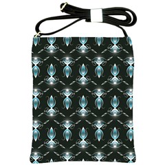 Seamless Pattern Background Black Shoulder Sling Bag by HermanTelo