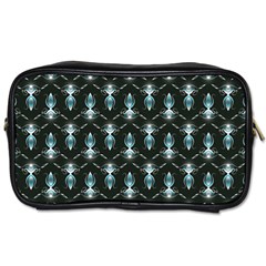 Seamless Pattern Background Black Toiletries Bag (one Side)