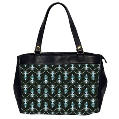 Seamless Pattern Background Black Oversize Office Handbag (2 Sides)