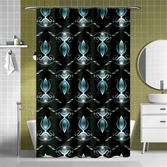 Seamless Pattern Background Black Shower Curtain 48  X 72  (small) 