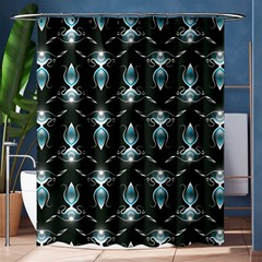 Seamless Pattern Background Black Shower Curtain 60  X 72  (medium) 